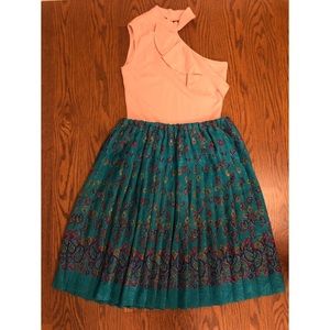 Hand made pleated skirt